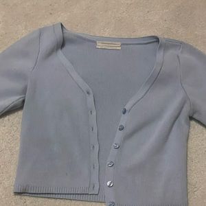 Urban outfitters light blue button up cardigan shirt